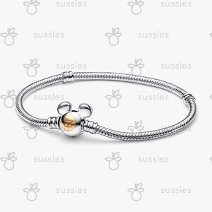 Pandora Disney 100th Anniversary Moments Snake Chain Bracelet
